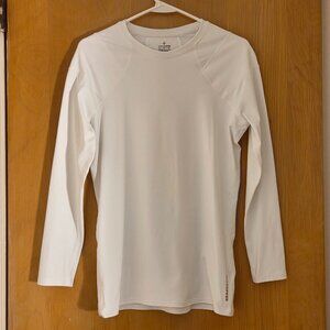 Tommie Copper Shirt Sz L White Shoulder Centric Compression Training Base Layer